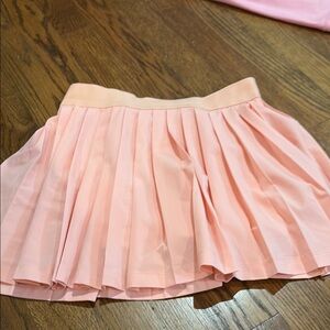 Athleta Pink Mini Skater Skirt Pleated Casual